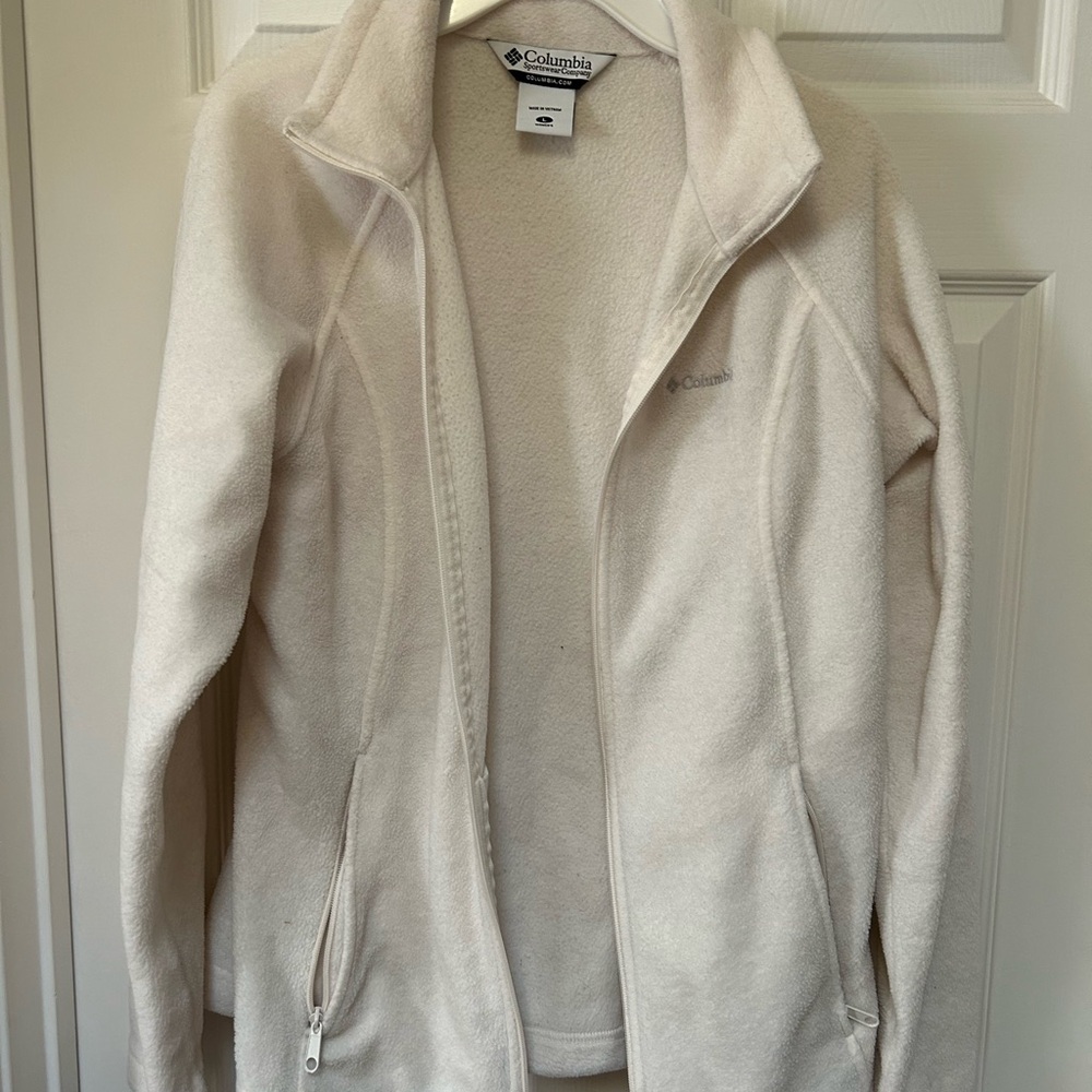 Columbia Cream Fleece Jacket